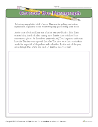 Correct The Paragraph Proofing And Editing Worksheets Paragraph Worksheets Paragraph Writing Editing Practice Worksheets