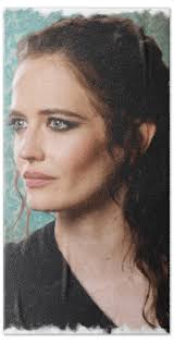 Eva Green Portrait Beach Towel