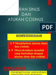 Sesuai dengan namanya, aturan sinus melibatkan fungsi sinus, sama halnya dengan aturan cosinus. Aturan Sinus Dan Cosinus Pdf
