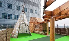 Giant Tigers And Rooftop Teepees The Royal London Hospital Play Space Rooftop Rooftop Patio Rooftop Garden