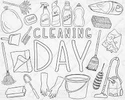 Doodle Cleaning Vector Pack Chores Clipart Laundry Clipart Etsy Cleaning Drawing Doodles Doodle Drawings