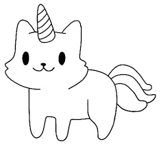 easy unicorn cat coloring page free printable coloring pages for kids