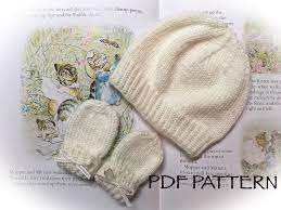Knitting Pattern For Royal Baby Hat And Mittens Archie Sizes Etsy Baby Hat And Mittens Knitting Patterns Baby Hats