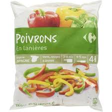 Poivrons En Lanieres Carrefour Nourriture De Soiree Pyjama Alimentation Fruits Et Legumes