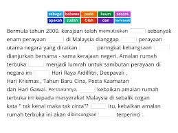 Hal ini dikatakan demikian kerana simboliknya amalan rumah terbuka merupakan pertembungan budaya antara dua atau lebih budaya sebenarnya membawa kepentingan kepada semua pihak. Kelas Cikgu Fairuzzah Pendahuluan Karangan Amalan Rumah Terbuka Masyarakat Malaysia Ø§Ù„ÙƒÙ„Ù…Ø© Ø§Ù„Ù†Ø§Ù‚ØµØ©