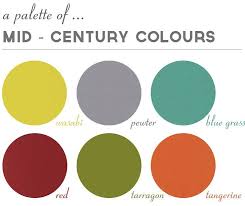 A Mid Century Palette Mid Century Modern Colors Modern Mobile Homes Modern Color Palette