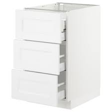 Base Cabinet W 3 Fronts 4 Drawers White Maximera Axstad Matt White 18x24x30 Base Cabinets Ikea Drawers