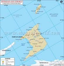 225 new cases and 7 new deaths in trinidad and tobago  source updates. Trinidad And Tobago Latitude And Longitude Map