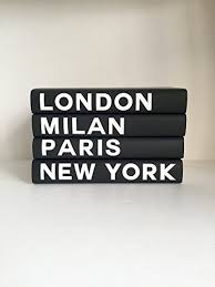 Amazon Com Decorative Books Fashion Books Fashion Design New York London Paris Milan Fashion Cities Bla Decorating Coffee Tables Book Decor City Style