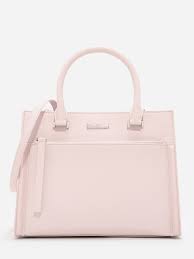 Within a year, the pasting of the handle started coming out. Pink Front Zip Handbag Charles Keith Sg