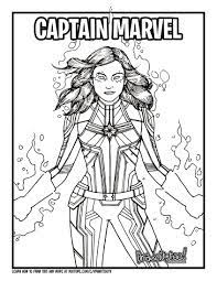 Coloring pages of the super woman captain marvel, from the 2019 film. Captain Marvel Coloring Pages Coloring Home