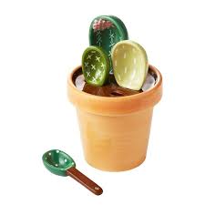 And could not find the answer! Ceramic Cacti Measuring Spoons Measuring Spoons Cactus Ceramic Measuring Cups Set