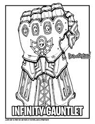 Thanos with infinity gauntlet coloring pages. How To Draw Infinity Gauntlet
