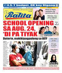 The term tabloid journalism , along with the use of large pictures, tends to emphasize topics such as sensational crime stories. Get Your Digital Copy Of Balita August 3 2020 Issue