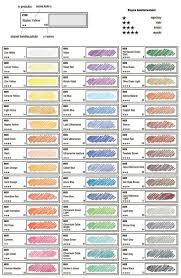 Koh I Noor Gioconda Pastel Pencils Color Chart In 2019