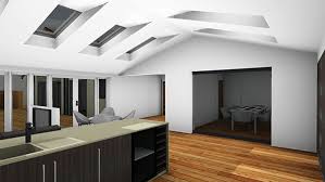 vaulted ceiling kitchen extension
