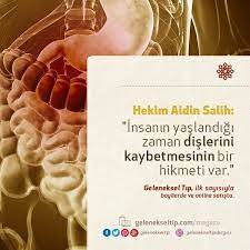 hekime aidin salih hanim insanin yaslandigi zaman dislerini kaybetmesinin bir hikmeti var tip saglik alternatif tip