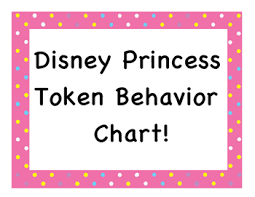 Disney Princess Token Behavior Chart
