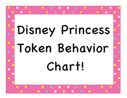 disney princess token behavior chart