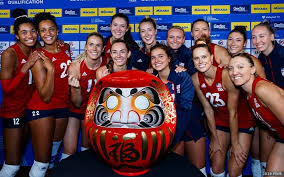 The argentina national volleyball team represents argentina in international men's volleyball and is controlled by the argentine volleyball federation (federación del voleibol argentino in spanish, and abbreviated feva). Olympics Bound U S Women Claim Ticket To Tokyo Usa Volleyball