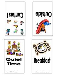 Preschool Daily Schedule Picture Cards