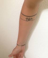 Tattoo Bike Biketrip Minimalist Fahrrad Tattoo Radfahren Tattoo Tatowierungen