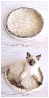 Crocheted Cat Bed Dabbles Babbles