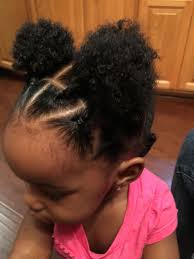 Triangle Parting Three Ponytail Puffs 3 Twist In The Back Natural Hair Styles Natural Hairstyles For Kids Baby Hairstyles