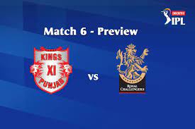 Ipl 2021, punjab kings vs royal challengers bangalore match 26 live score from ahmedabad. Dream11 Ipl 2020 Match 6 Kxip Vs Rcb Preview