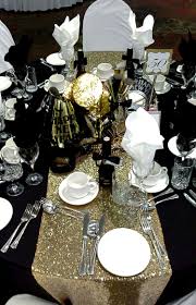 Black Gold And Silver Centerpiece For A Black Tie Affair Decor By Davis Floral Creati Black And Gold Centerpieces Winter Table Centerpieces Gold Centerpieces
