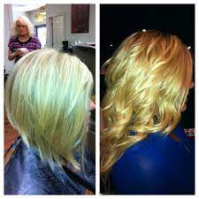 Before And After Extensions On Short Bob Haircut Curly Wavy Long Hair Lex Moore Style House Salon Nashville Tn Panache Hair Salon Florence Sc Haar