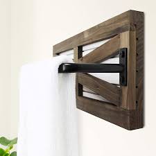 Towel bars, towel stands, towel racks, bathroom hooks Buy 2pcs Rustic Towel Rack For Bathroom Wall Mounted Wall Mounted Wood Hanging Bathroom Towel Holder And Organizer For Kitchen Storage Organizer Rack Bathroom Towels Robes Clothing Brown Online In Turkey B08glmrrbj