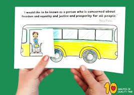 Grab your yellow and green paint sticks (or any colour). Rosa Parks Bus Craft 10 Minutes Of Quality Time