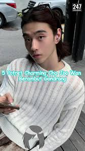 Cha Joo Wan disorot usai muncul sebagai model MV aespa bertajuk 'Thirsty'.  Intip yuk pesona charming-nya dengan rambut gondrong #Kanal247 #ChaJooWan  #aespa #FYP