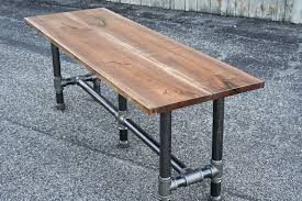 Sturdy and heavy rustic wooden dining table with chairs. Reclaimed Wood Walnut Dining Table Urban Wood Bar Table Solid Etsy