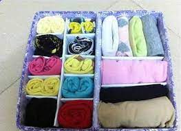 Foldable desktop underwear storage box cosmetic basket stationery container. Diy Cardboard Underwear Storage Box