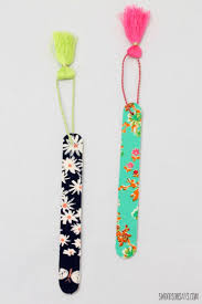 Cool Diy Bookmarks Craft Stick Crafts Fabric Crafts Diy Popsicle Crafts