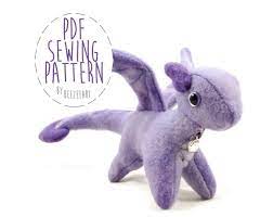 Tiny Dragon Stuffed Animal Sewing Pattern Digital Download Animal Sewing Patterns Sewing Stuffed Animals Plushie Patterns