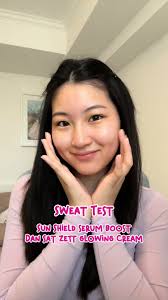Olahraga tetap glowing karena ada Sun Shield dan Sat Zett! 🧘🏻‍♀️✨  #NufaceID #YourNuKoreanBeauty #SunShieldSerumBoost #SatZettGlowingCream