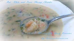 Red White And Green Shrimp Chowder 30 Minute Meal Shrimp Chowder Chowder 30 Minute Meals