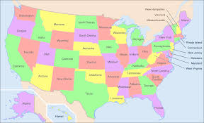 Google maps online provide a way to see your location on the map and you can use it for fun, lessons about map reading, to locate your parked car or to share your location with others. Map Showing The 50 States Of The Usa Vocabulary Englishclub