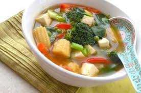 Hot And Sour Asian Vegetable Soup Recipe Asian Vegetables Tofu Soup Vegan Soup Recipes