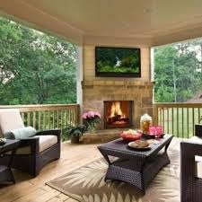 A Great Covered Deck With Tv Outdoor Living Outdoor Rooms Home