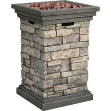 Canyon Ridge 19 5 In W 40 000 Btu Stone Design Composite Propane Gas Fire Column Gas Firepit Propane Fire Pit Fire Pit Bowl