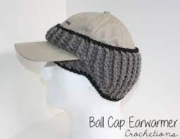 Baseball Cap Earwarmer Archives Crochetions Crochet Hats Crochet Mens Crochet Baseball Hat