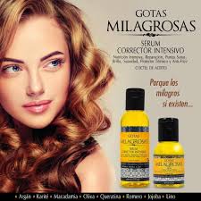 Tienes el cabello seco, opaco, sin vida? LAS GOTAS MILAGROSAS, son para  ti!! Son un SERUM CORRECTOR INTENSIVO con mezcla de aceites naturales que  fortifican, nutren, reparan, acondicionan, suavizan y dan alto