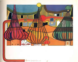 Hundertwasser painting art oil paintings artworks gallery. 656 The Expulsion 1967 Friedensreich Hundertwasser Wikiart Org