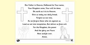 It will be more than just one more activity to do in your homeschool. Free Lord S Prayer Colouring Page Printable Colouring Sheets