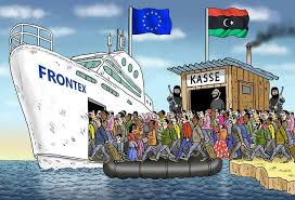 Afbeeldingsresultaat voor regime change vluchtelingen cartoon