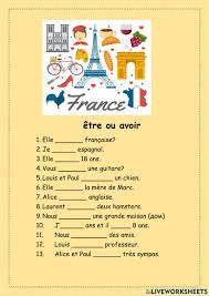 Si vous avez des difficultés avec la conjugaison en français du verbe être, découvrez nos règles d'orthographe et progressez en orthographe avec frantastique ! Choisis Le Verbe Etre Ou Avoir Worksheet